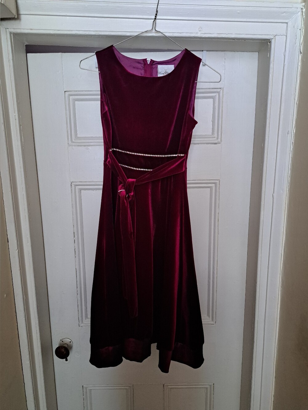 Rare Edition Burg/red A Line Girls Dress